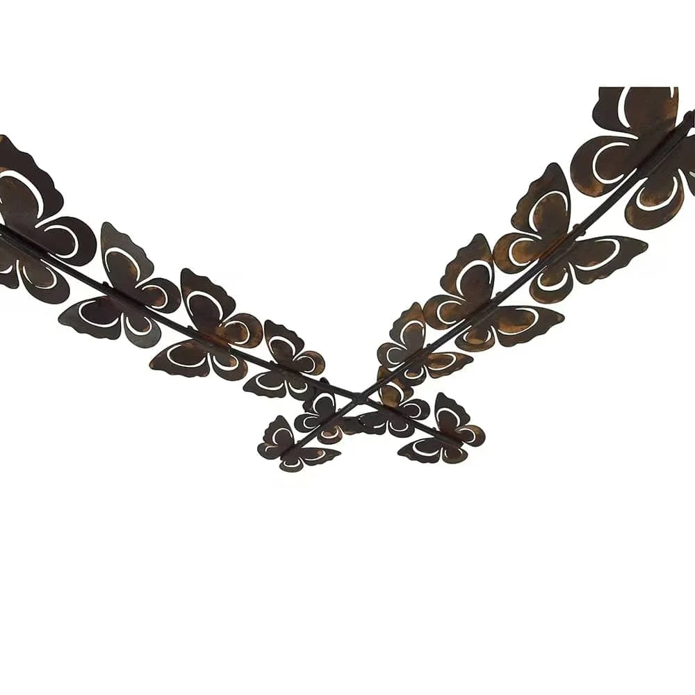 Flutter Of Butterflies As Heart Wall Art 48cm - Home &