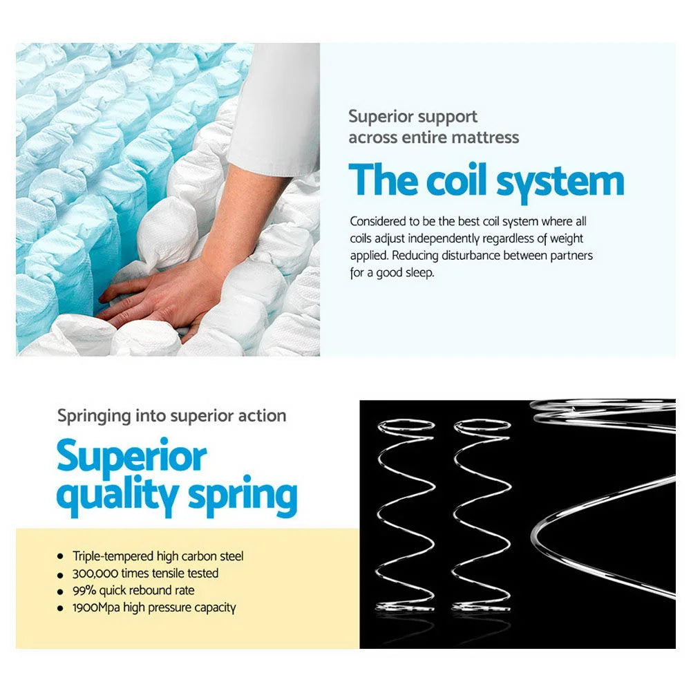 Foam Mattress Bedding King Single Size 34cm Thick