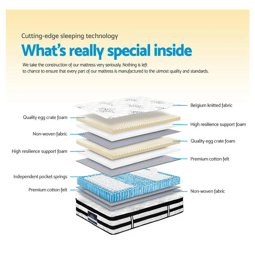 Foam Mattress Bedding King Single Size 34cm Thick