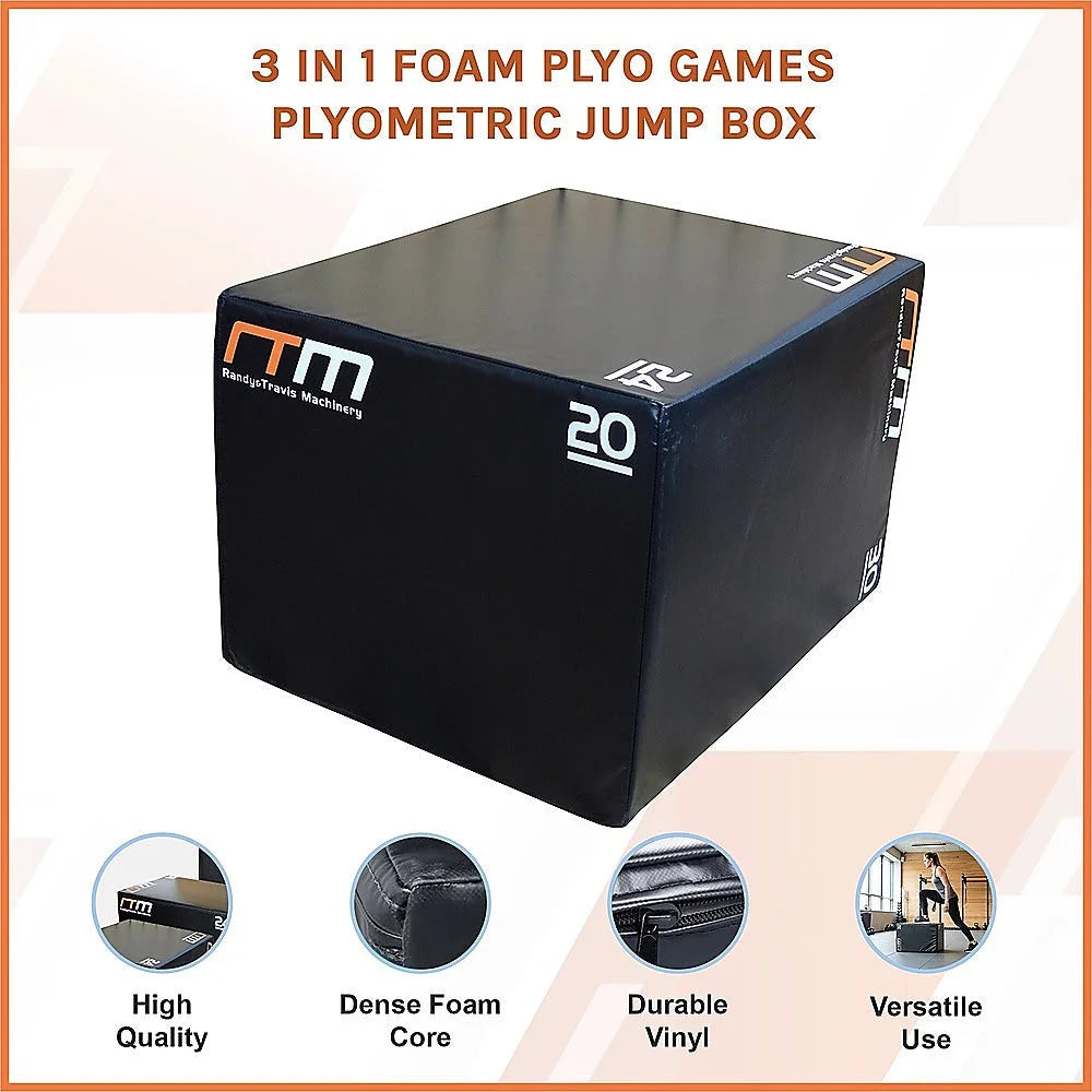 Foam Plyo Jump Box 3-in-1 - Plyometric Games Training