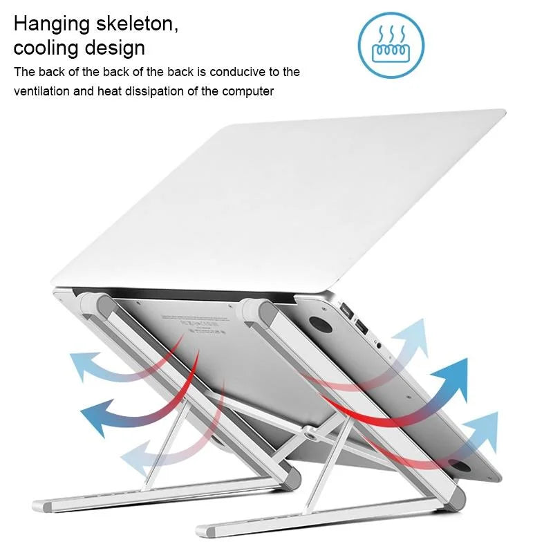 Foldable Aluminum Laptop Stand - Universal - Electronics >