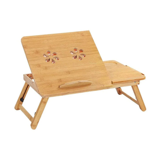 Foldable Adjustable Bamboo Laptop Table Bed