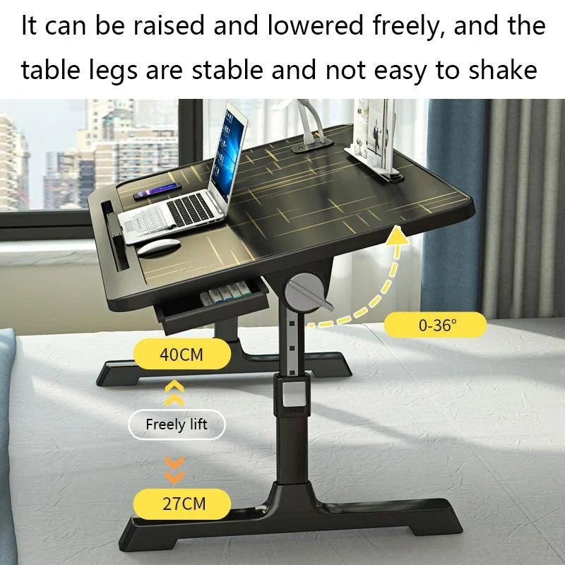 Foldable Bed Desk - Lifts For Easy Use-1964932274684301314