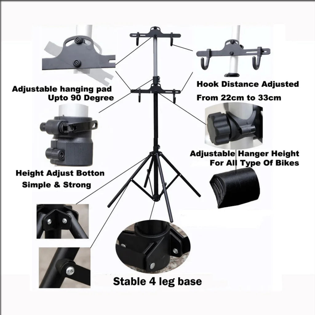 Foldable Bike Display Floor Storage Bicycle Indoor Cycling