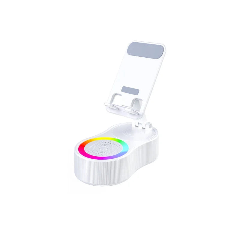 Foldable Bluetooth Speaker with 360 Rotating Phone/Tablet