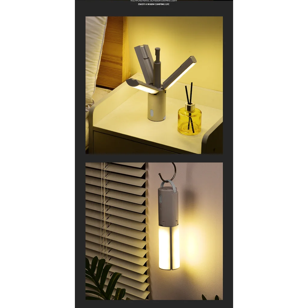 Foldable Camping Lantern - Multi-Functional Outdoor LED