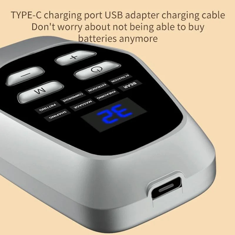 Foldable Ems Foot Massager Pad With Remote Coffee - Health