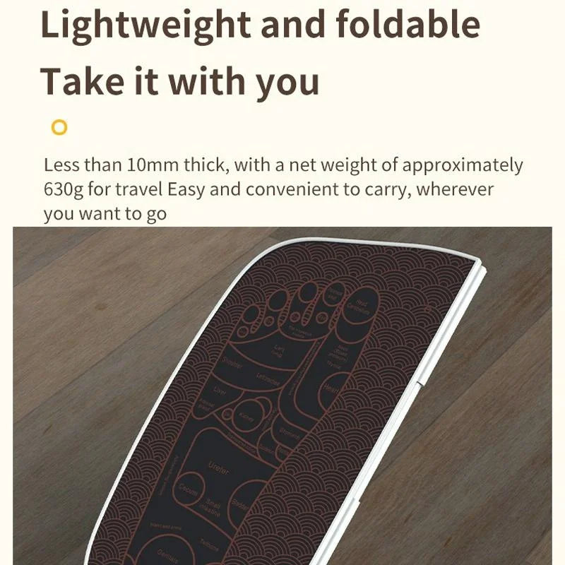 Foldable Ems Foot Massager Pad With Remote Coffee - Health