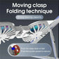 Foldable Laptop Cooling Stand with Ambient Light - Silver