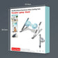 Foldable Laptop Cooling Stand with Ambient Light - Silver