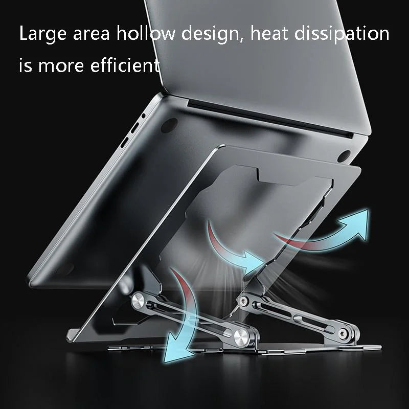 Foldable Laptop Stand - Hollow Design Heat-dissipating Flat