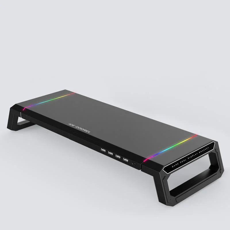Foldable Laptop Stand with Rgb Lighting & Usb Expansion
