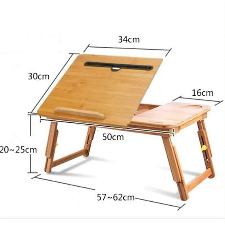 Foldable Laptop Table with Card Slot - Simple and Lazy