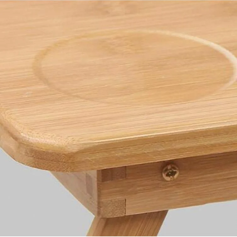Foldable Laptop Table with Card Slot - Simple and Lazy