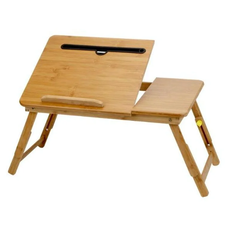Foldable Laptop Table with Card Slot - Simple and Lazy