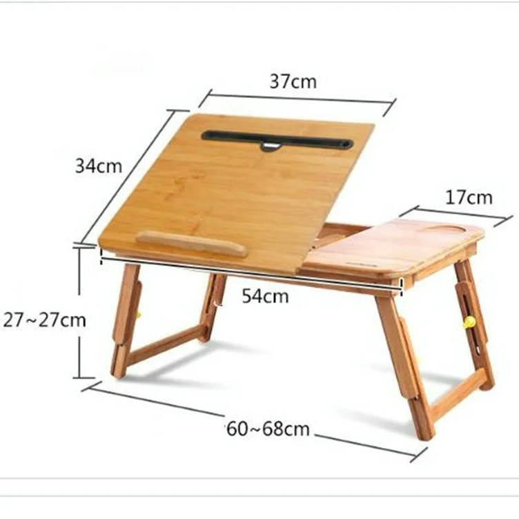 Foldable Laptop Table with Card Slot - Simple and Lazy