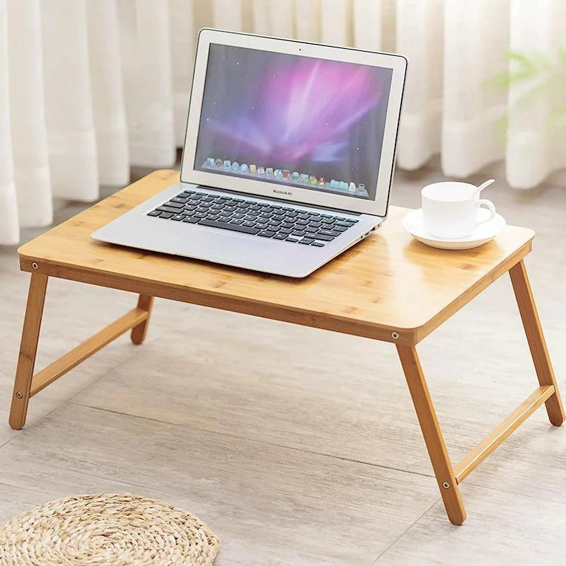 Foldable Laptop Table with Card Slot - Simple and Lazy