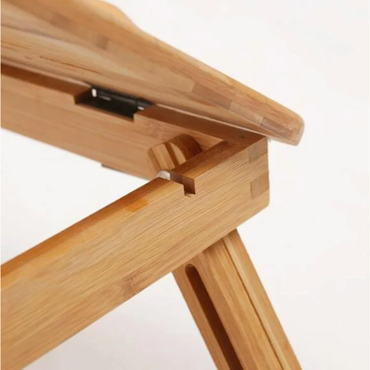 Foldable Laptop Table with Card Slot - Simple and Lazy