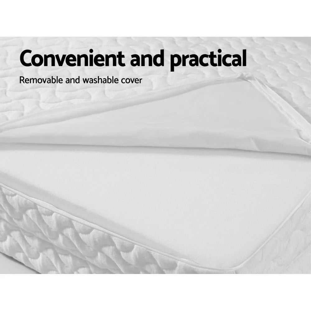 Foldable Mattress Bedding Folding Foam Cot Bed - White