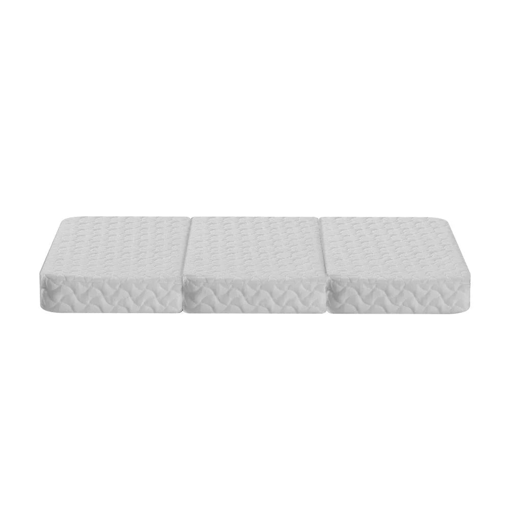 Foldable Mattress Bedding Folding Foam Cot Bed - White