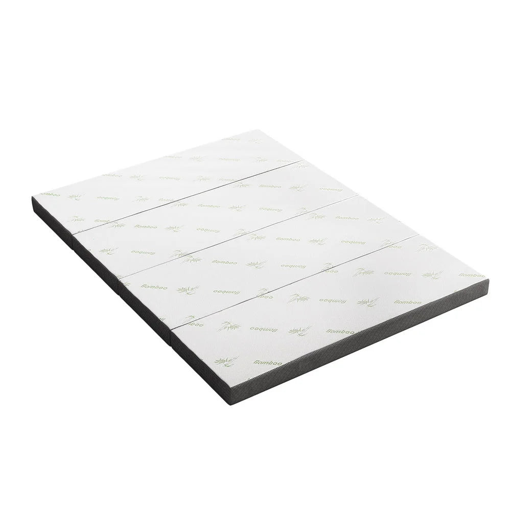 Foldable Mattress Foam Bamboo Bedding - Queen - Home &