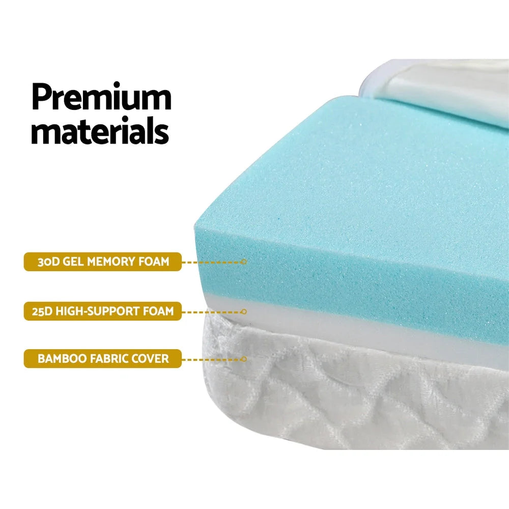 Foldable Mattress Folding Foam Cot Bed with Cool Gel Bedding