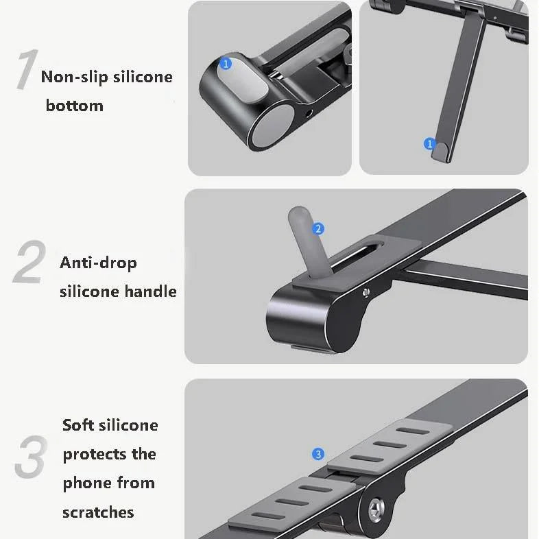 Foldable Metal Laptop Stand for Cooling and Ergonomic