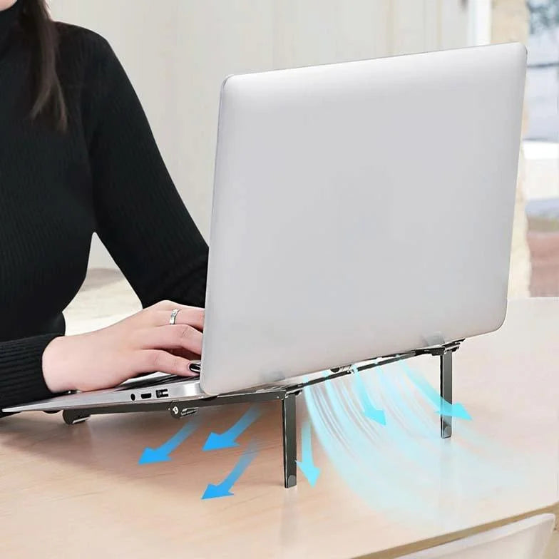 Foldable Metal Laptop Stand for Cooling and Ergonomic