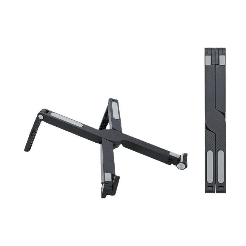 Foldable Non-slip Laptop Stand - Plastic Silicone - Black