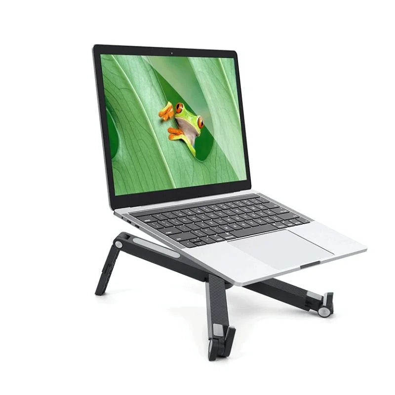 Foldable Non-slip Laptop Stand - Plastic Silicone - White