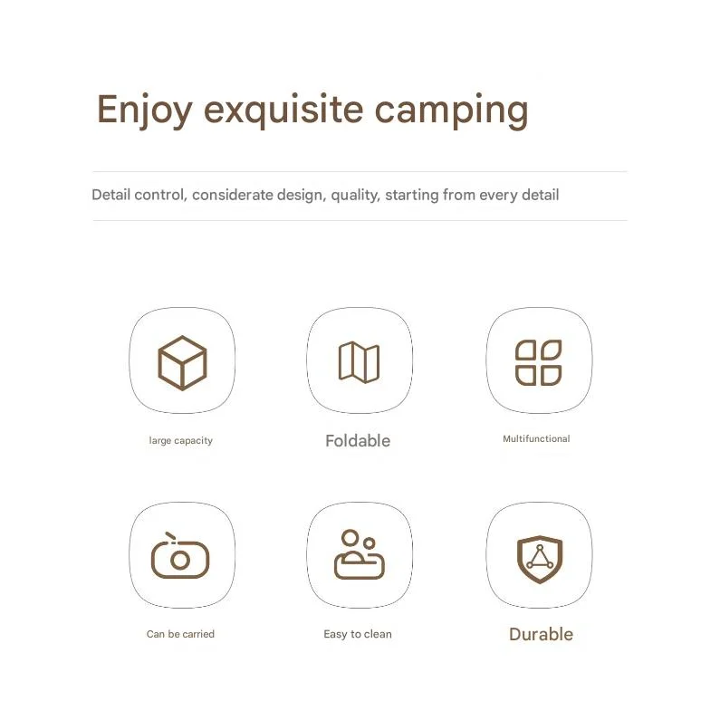 Foldable Picnic Basket with Tray - 16.5L Capacity White