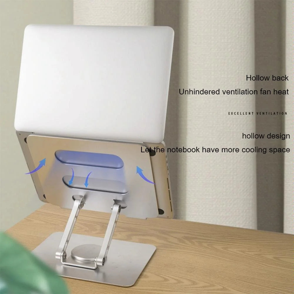 Foldable Rotating Laptop Cooling Stand - Multifunctional