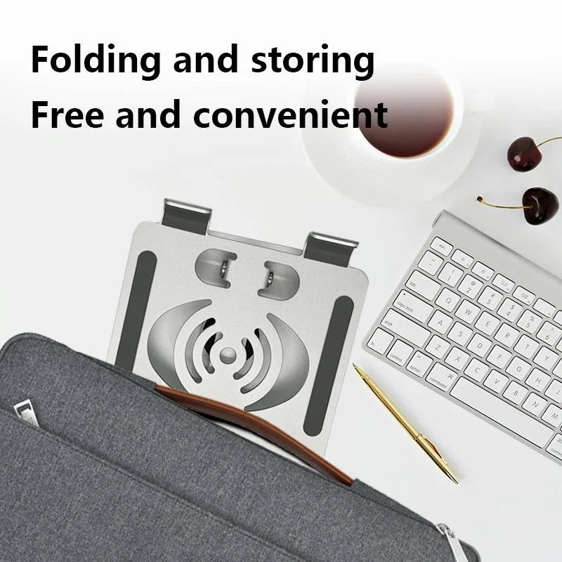 Foldable Rotating Laptop / Tablet Stand - Aluminum Alloy