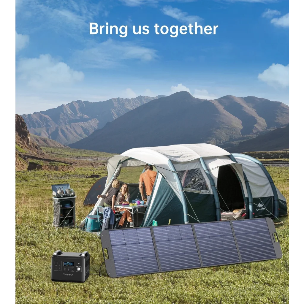 Foldable Solar Charger 200W - CHOETECH SC011 - Home & Garden