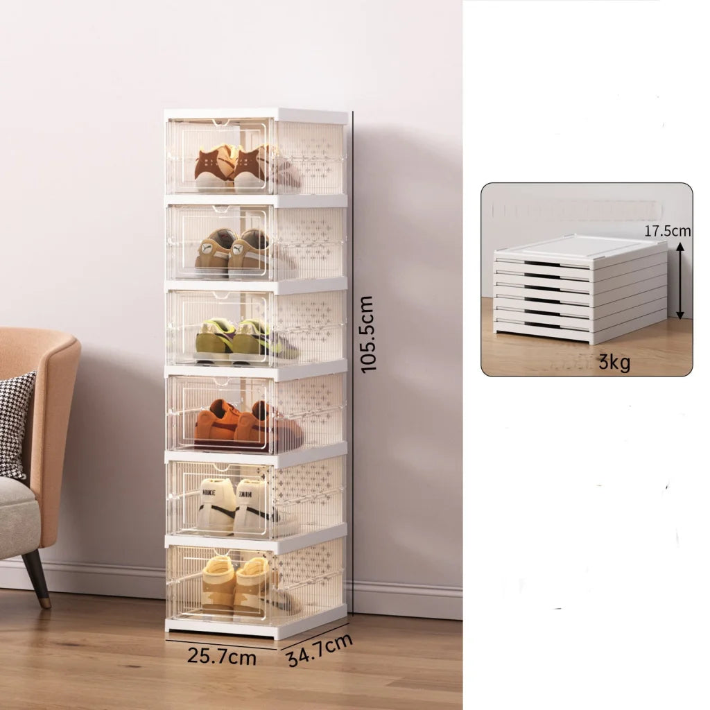 Foldable Storage Shoe Box - 6 Layers - Furniture > Living