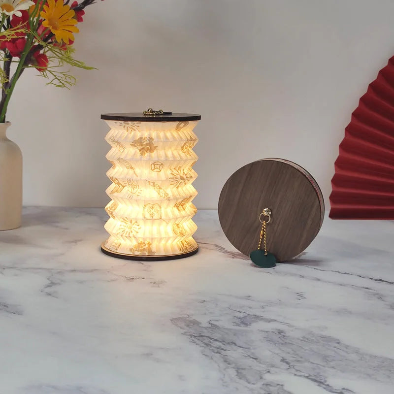 Foldable Telescopic Lantern Lamp - 3 Light Modes USB