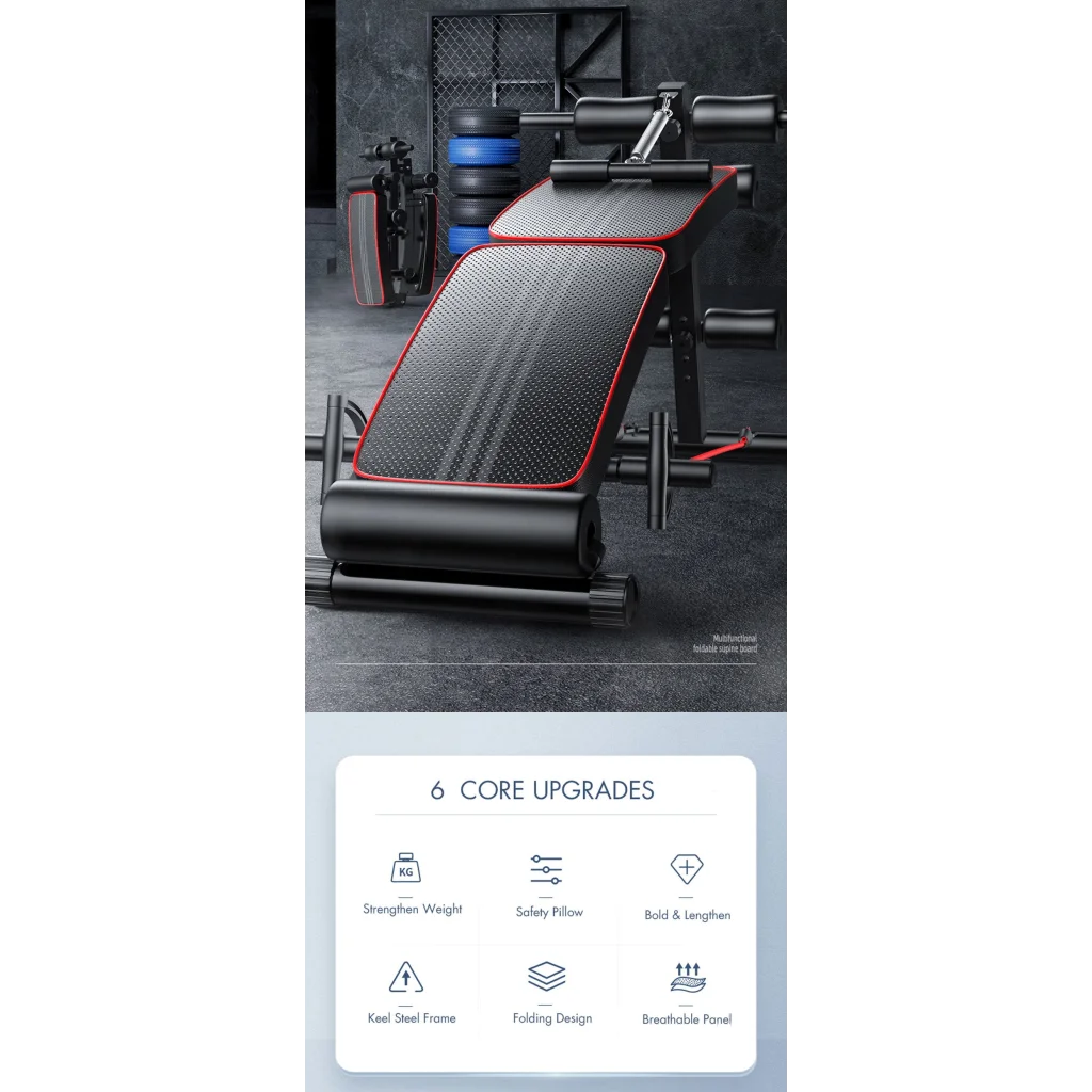Foldable Weight Sit Up Bench Press Adjustable Home Gym