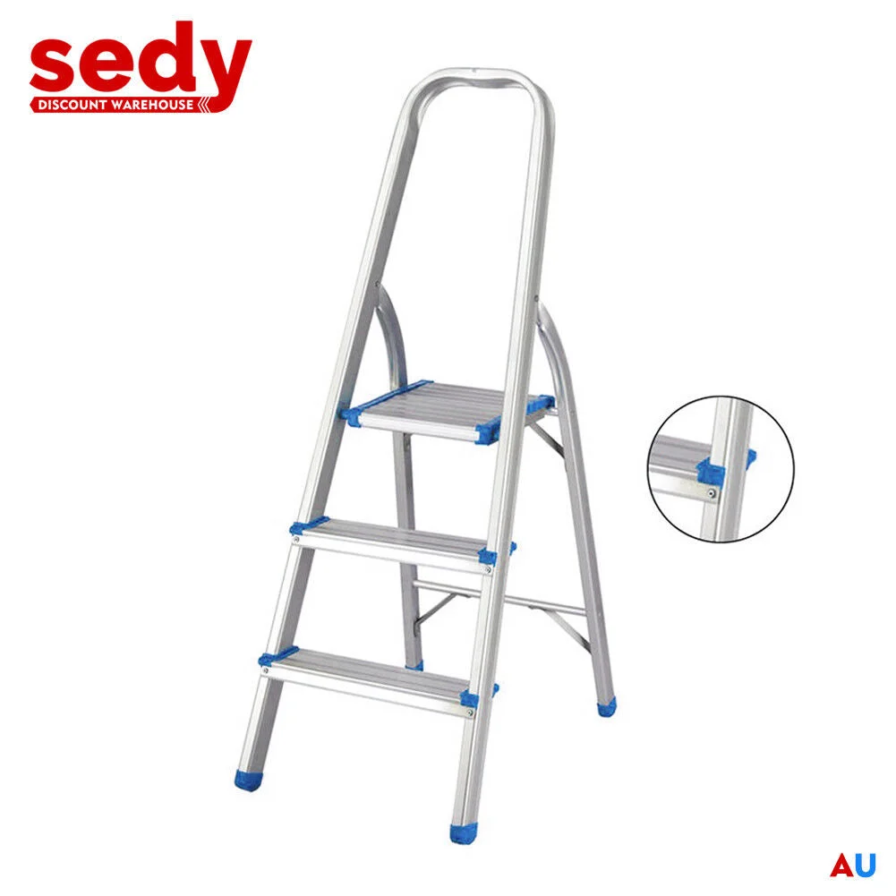 Folding Aluminium Ladder 3-Step - Multi-Purpose Home Office