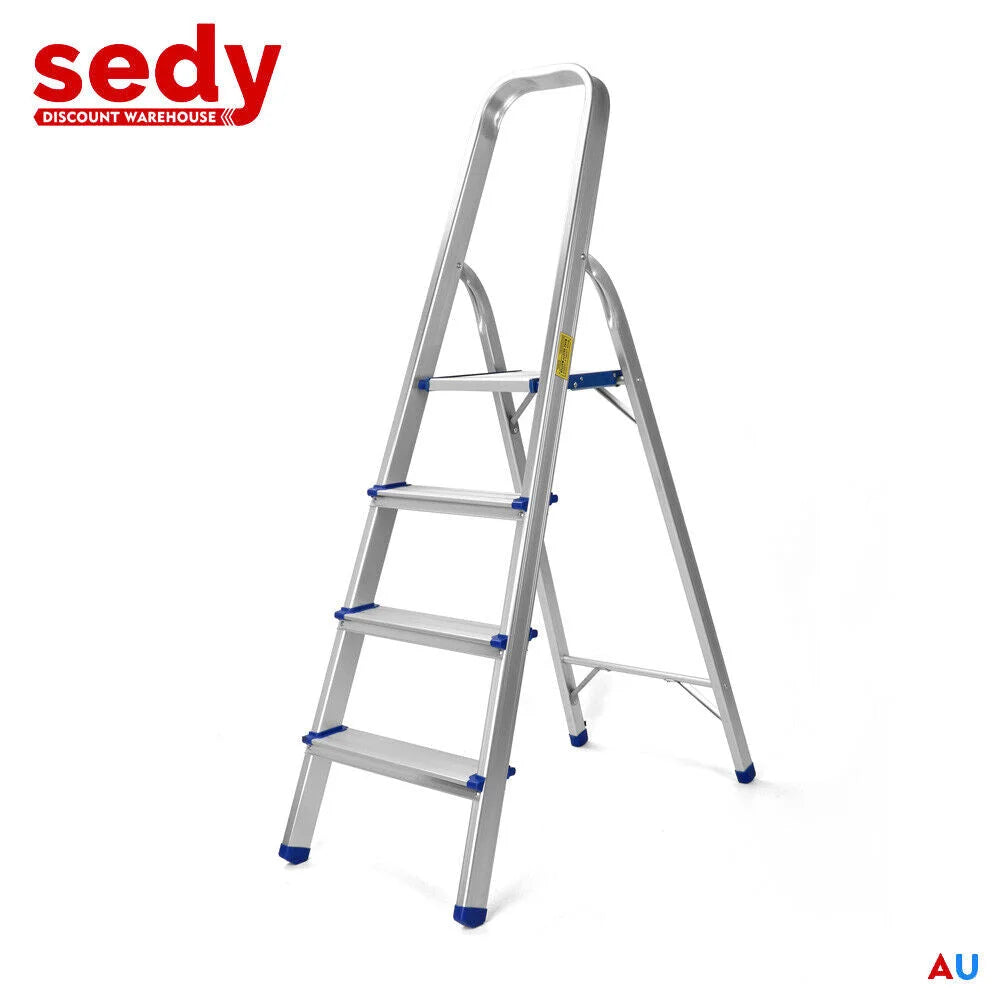 Folding Aluminium Ladder 4-Step - Multi-Purpose Home Office