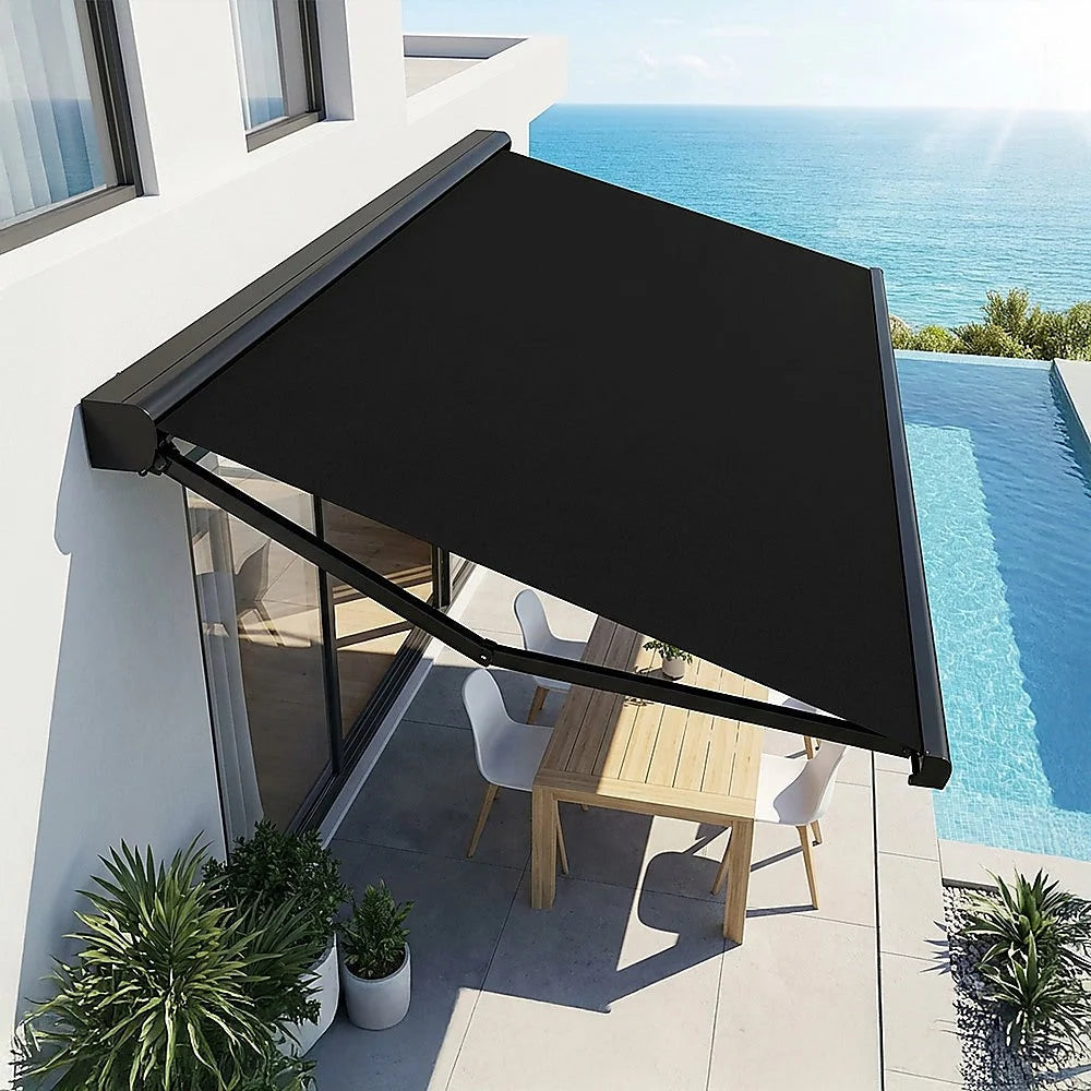 Folding Arm Awning 5.5m x 3.0m Retractable Heavy Duty Full