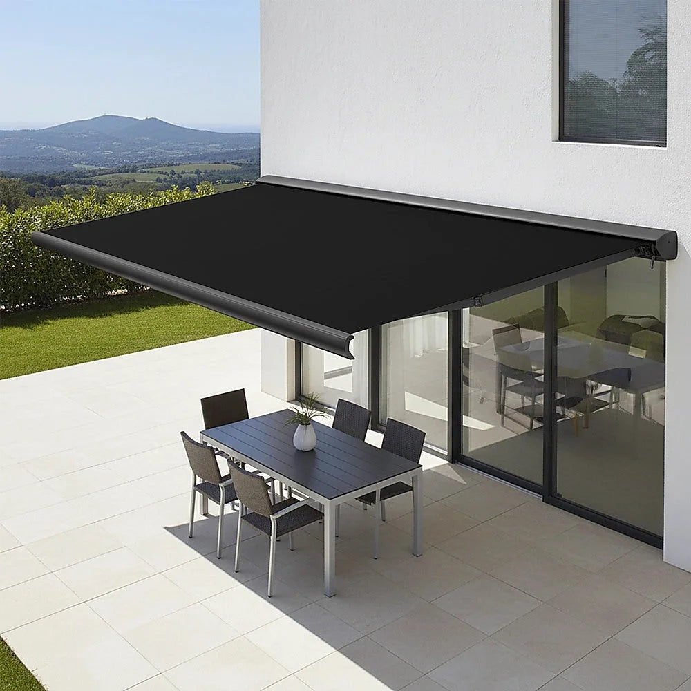 Folding Arm Awning 5.5m x 3.0m Retractable Heavy Duty Full