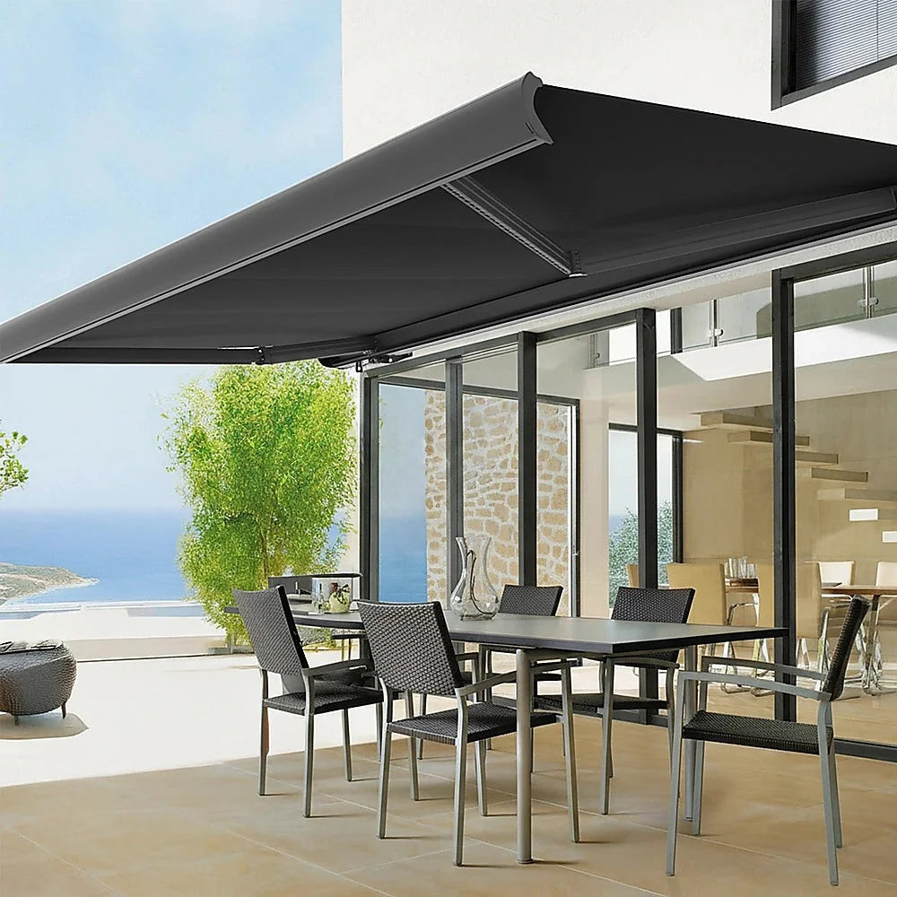 Folding Arm Awning 5.5m x 3.0m Retractable Heavy Duty Full