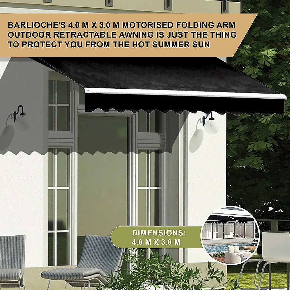 Folding Arm Awning Motorised Outdoor Retractable Sunshade