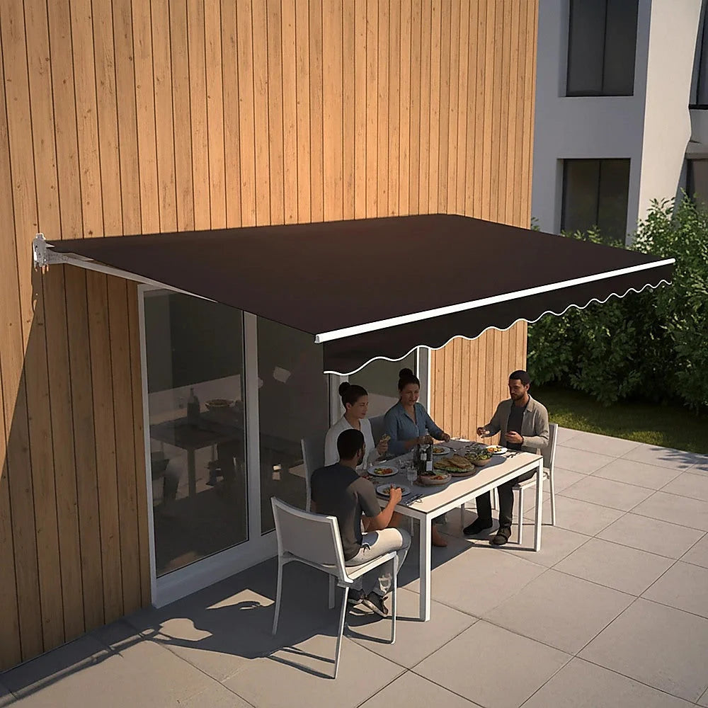 Folding Arm Awning Motorised Outdoor Retractable Sunshade