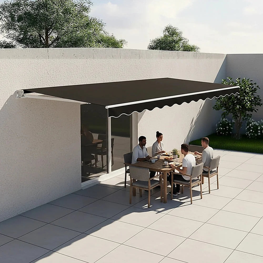 Folding Arm Awning Motorised Outdoor Retractable Sunshade