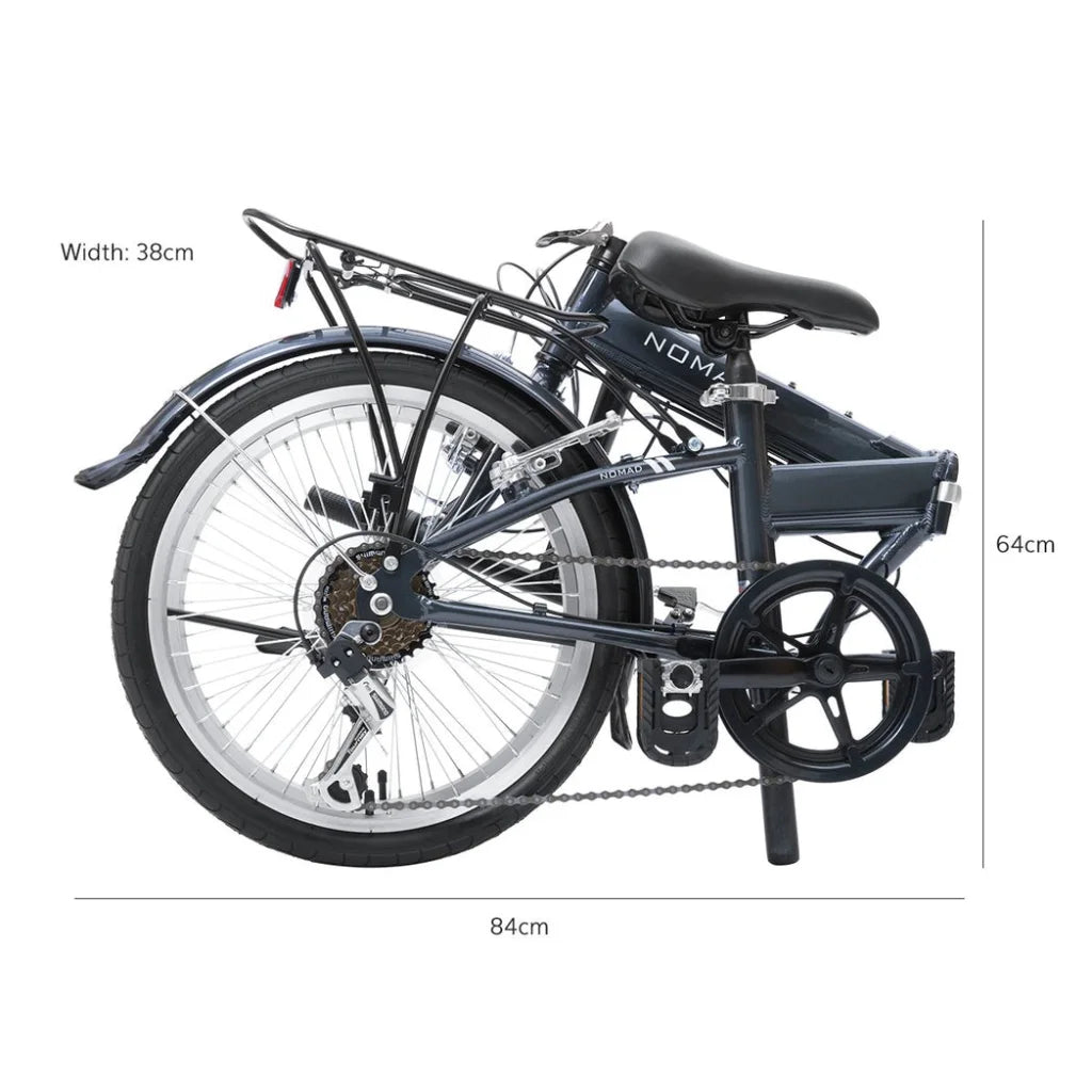 Folding Bike Nomad 20’’ Grey Progear Bikes - Sports &