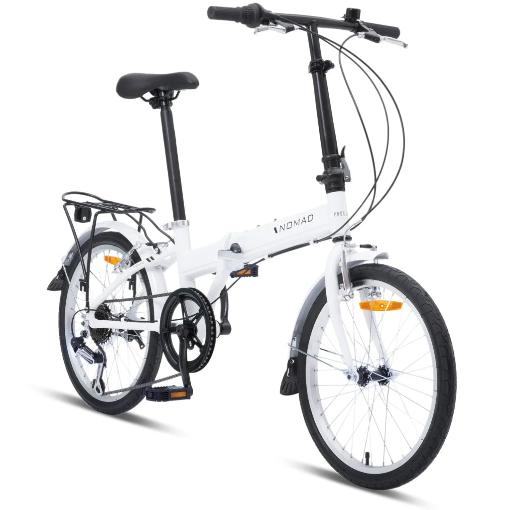 Folding Bike Nomad 20’’ Pearl White Progear Bikes - Sports