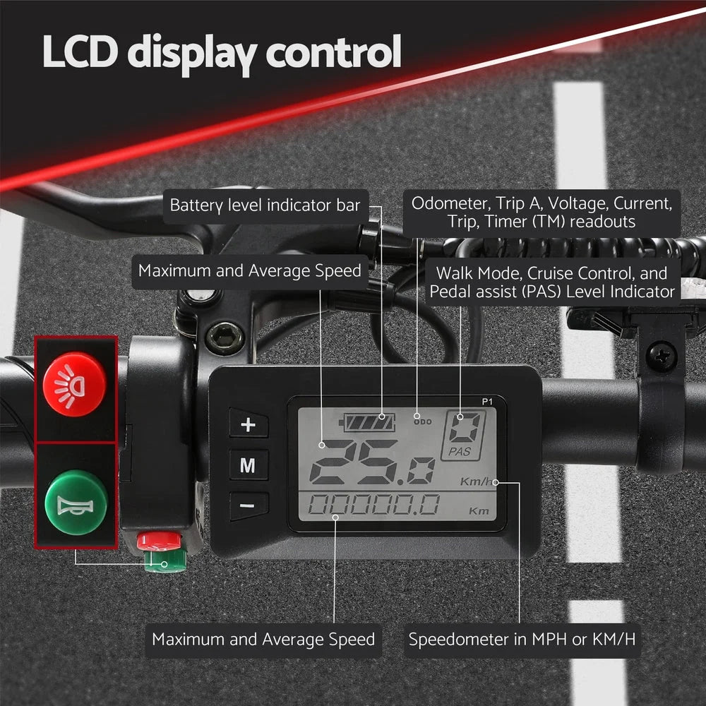 Folding Bike Urban City Bicycle eBike Rechargeable Battery