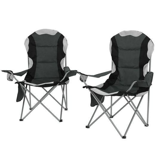 Folding Camping Chairs Set of 2 Armchair Portable Outdoor
