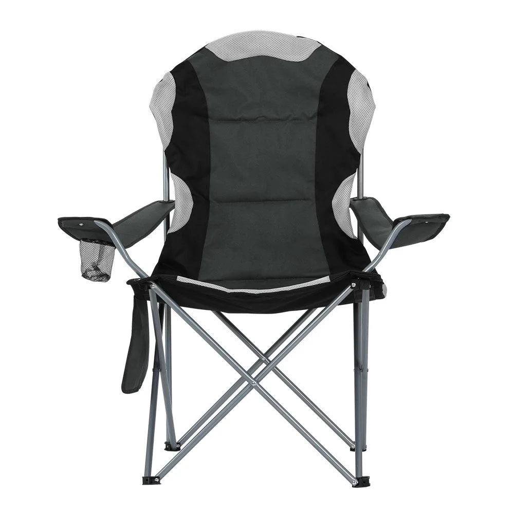 Folding Camping Chairs Set of 2 Armchair Portable Outdoor